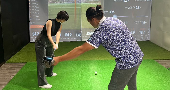 ゴルフ練習風景2